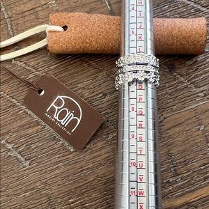 Rain Silver 3 Stacking Rings Women Size 7